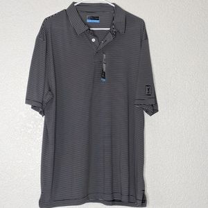 NWT PGA tour striped polo shirt (d)